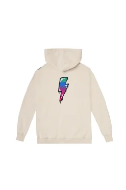 Women Scamp & Dude Kids Grey Bubble Graffiti Slogan Oversized Drop-Sleeve Hoodie