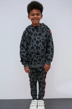 Women Scamp & Dude Kids Grey Leopard Joggers