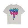 Women Scamp & Dude Kids Grey Marl Bubble Graffiti Slogan Oversized T-Shirt