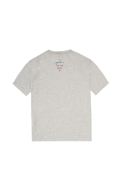 Women Scamp & Dude Kids Grey Marl Bubble Graffiti Slogan Oversized T-Shirt