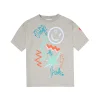 Women Scamp & Dude Kids Grey Marl Graffiti Print Oversized T-Shirt