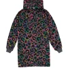 Women Scamp & Dude Kids Grey with Rainbow Shadow Leopard Longer Line Hoodie