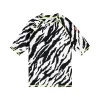 Women Scamp & Dude Kids Ivory with Black Shadow Tiger Rash Vest