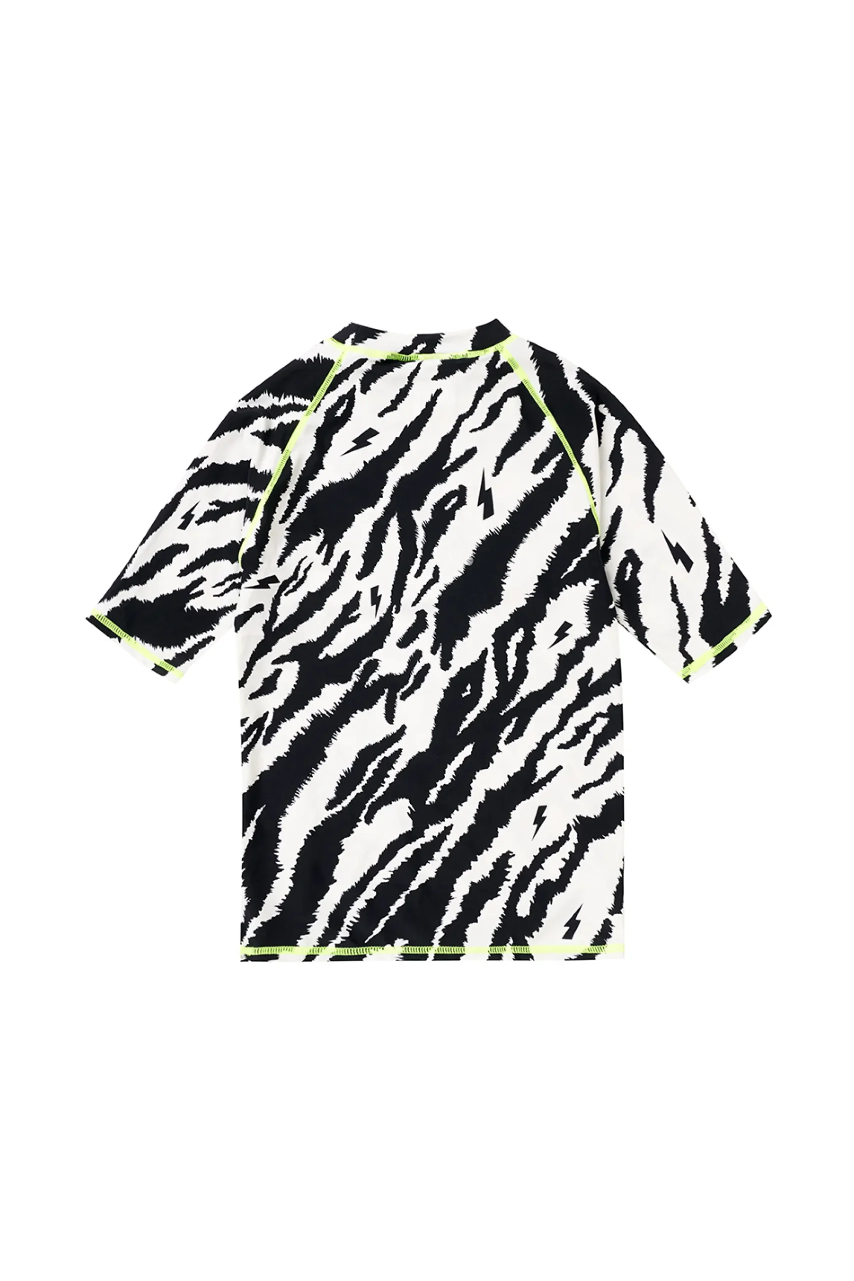 Women Scamp & Dude Kids Ivory with Black Shadow Tiger Rash Vest