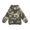 Women Scamp & Dude Kids Khaki Camo Print with Smiley Face Hoodie