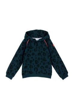 Women Scamp & Dude Kids Navy Leopard Hoodie