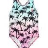 Women Scamp & Dude Kids Ombré Palm Swimsuit