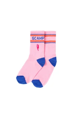 Women Scamp & Dude Kids Pink Sport Socks