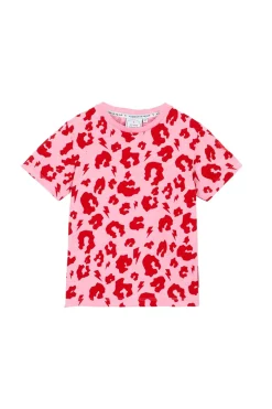 Women Scamp & Dude Kids Pink with Red Leopard T-Shirt