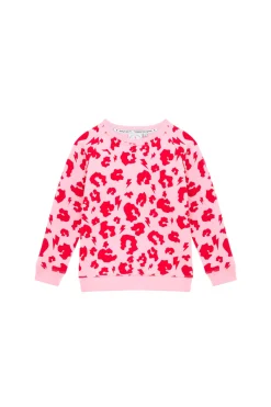 Women Scamp & Dude Kids Pink with Red Leopard Sweatshirt