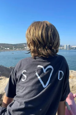 Women Scamp & Dude Kids Slate Grey with Bolt Logo T-Shirt