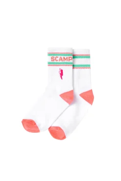 Women Scamp & Dude Kids White Sport Socks