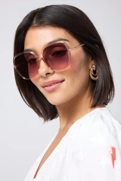 Women Scamp & Dude Margot Blush '70s Sunglasses