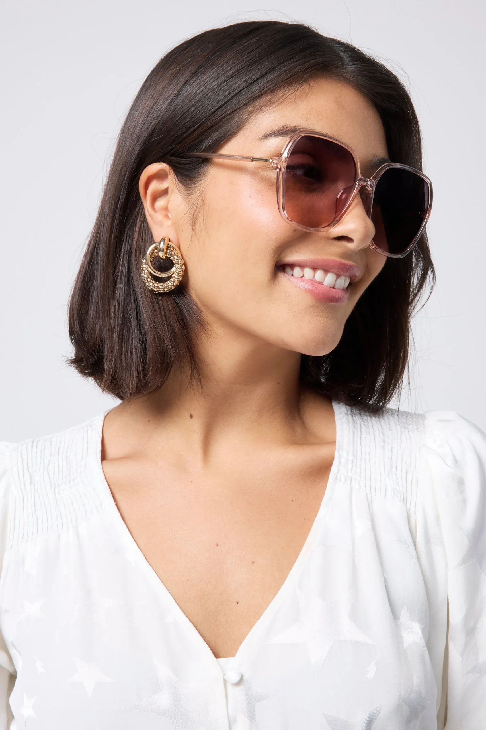 Women Scamp & Dude Margot Blush '70s Sunglasses