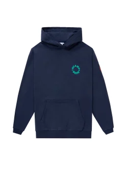 Scamp & Dude Men's Navy with Green Graphic Hoodie