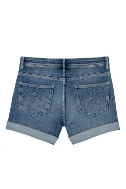 Women Scamp & Dude Mid Wash Indigo Denim Shorts