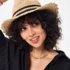 Women Scamp & Dude Natural with Black Stripe Straw Hat