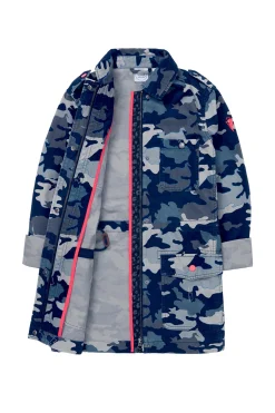 Women Scamp & Dude Navy Camo Utility Jacket