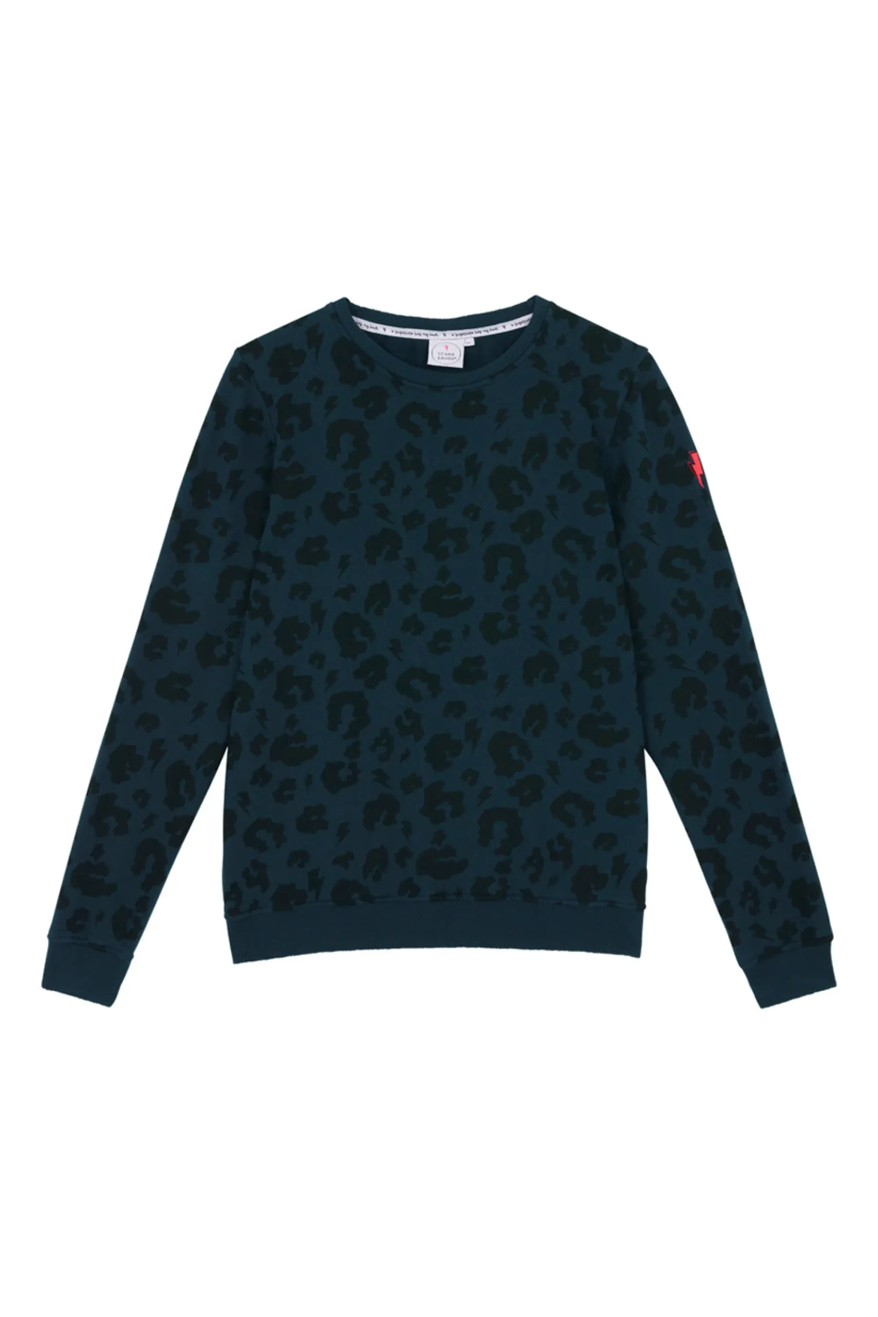 Women Scamp & Dude Navy Leopard Sweatshirt