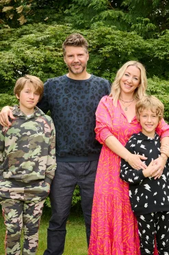 Women Scamp & Dude Navy Leopard Sweatshirt