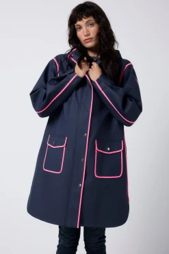 Women Scamp & Dude Navy Raincoat