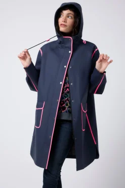 Women Scamp & Dude Navy Raincoat