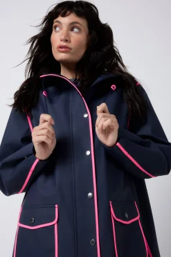 Women Scamp & Dude Navy Raincoat