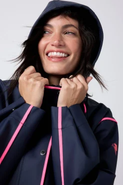 Women Scamp & Dude Navy Raincoat