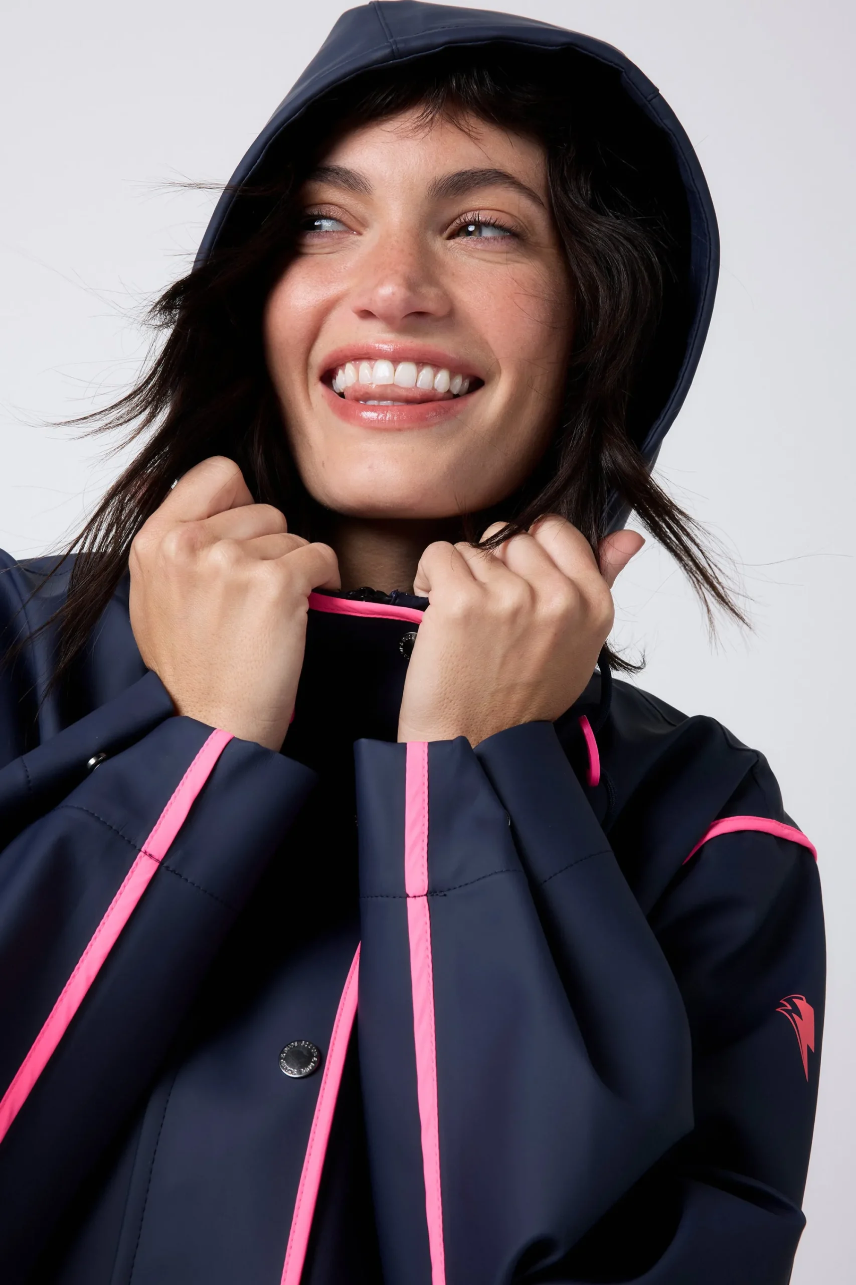 Women Scamp & Dude Navy Raincoat