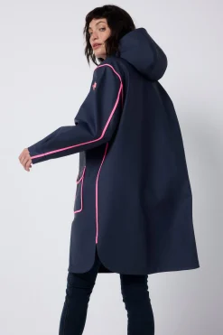 Women Scamp & Dude Navy Raincoat
