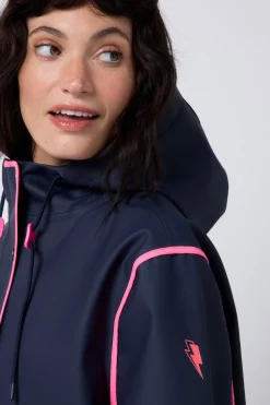 Women Scamp & Dude Navy Raincoat