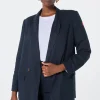 Women Scamp & Dude Navy Scallop Edge Blazer