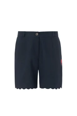 Women Scamp & Dude Navy Scallop Shorts