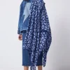 Women Scamp & Dude Navy with Blue Leopard Charity Super Scarf