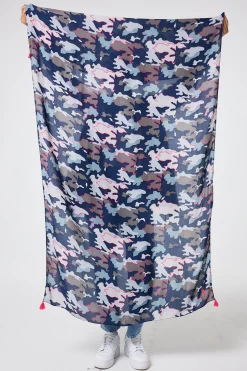 Women Scamp & Dude Navy with Pink Camo Charity Super Scarf