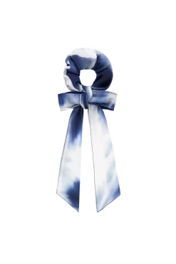 Women Scamp & Dude Navy with White Tie Dye Bow Scrunchie