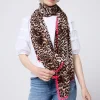 Women Scamp & Dude Neutral with Black Cheetah Charity Super Scarf