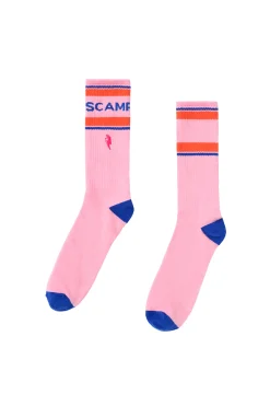 Women Scamp & Dude Pink Sport Socks