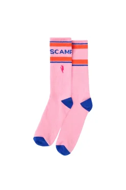 Women Scamp & Dude Pink Sport Socks