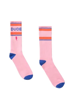 Women Scamp & Dude Pink Sport Socks