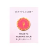 Women Scamp & Dude Pink Superpower Pin Badge