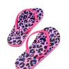 Women Scamp & Dude Pink with Blue & Black Leopard Flip Flops