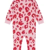 Women Scamp & Dude Pink with Red Leopard Romper