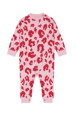 Women Scamp & Dude Pink with Red Leopard Romper
