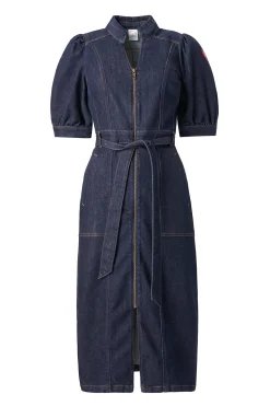 Women Scamp & Dude Rinse Wash Zip Detail Denim Dress