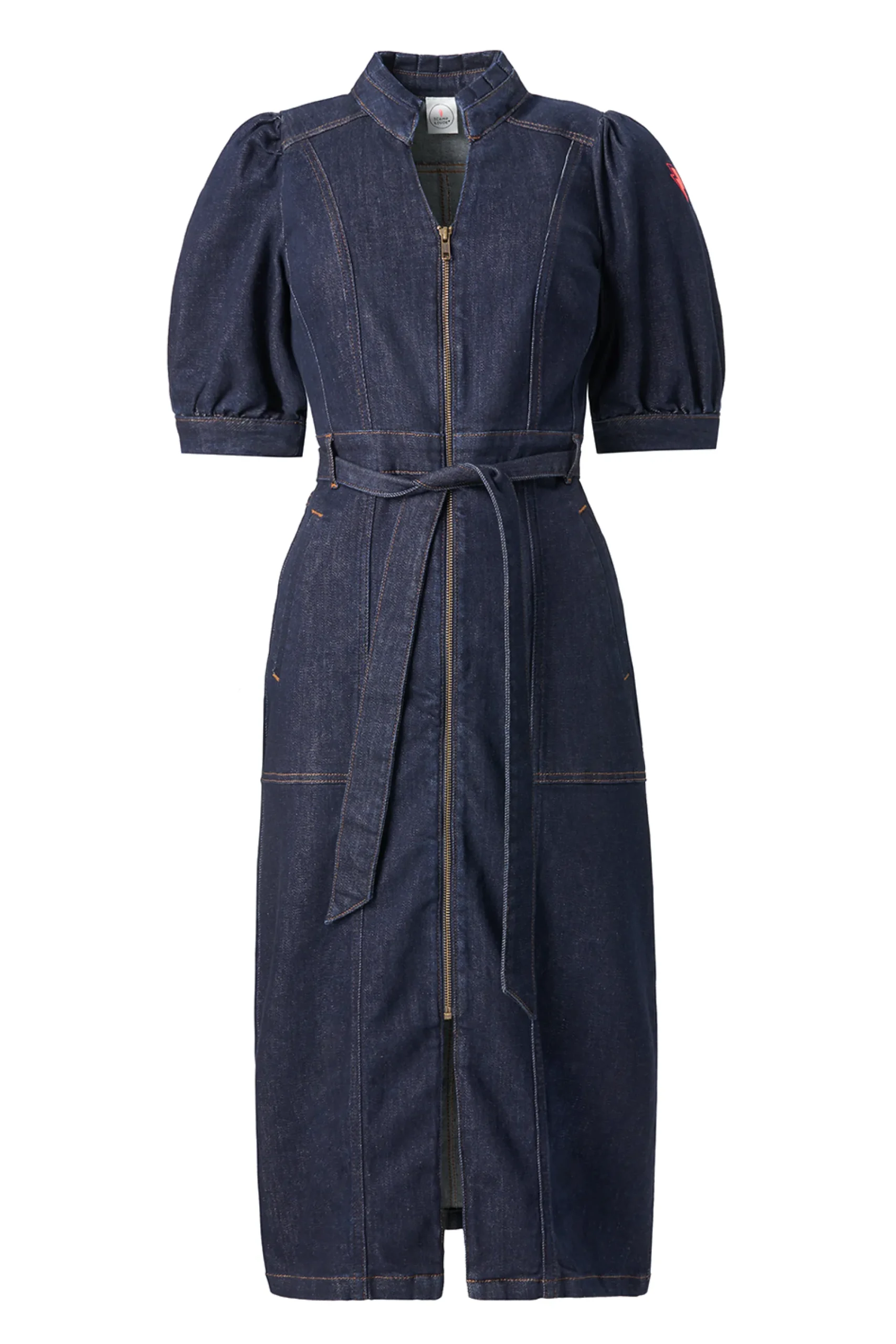 Women Scamp & Dude Rinse Wash Zip Detail Denim Dress