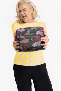 Women Scamp & Dude Scamp & Dude x Caroline Hirons Khaki with Pink Camo Large Charity Swag Bag