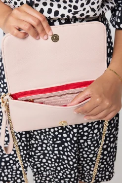 Women Scamp & Dude Taupe with Gold Lightning Bolt Laser Cut Clutch Bag