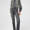 Women Scamp & Dude Washed Black Studded Boyfriend Jeans