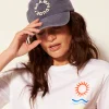 Women Scamp & Dude Washed Blue Graphic Logo Cap
